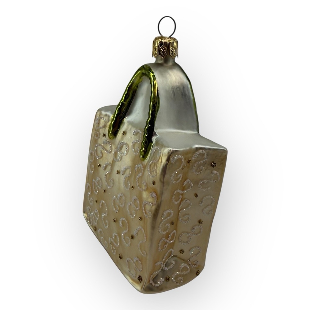 Nordstrom at Home Glass Purse Handbag Christmas Ornament Made in Poland - Picture 8 of 15